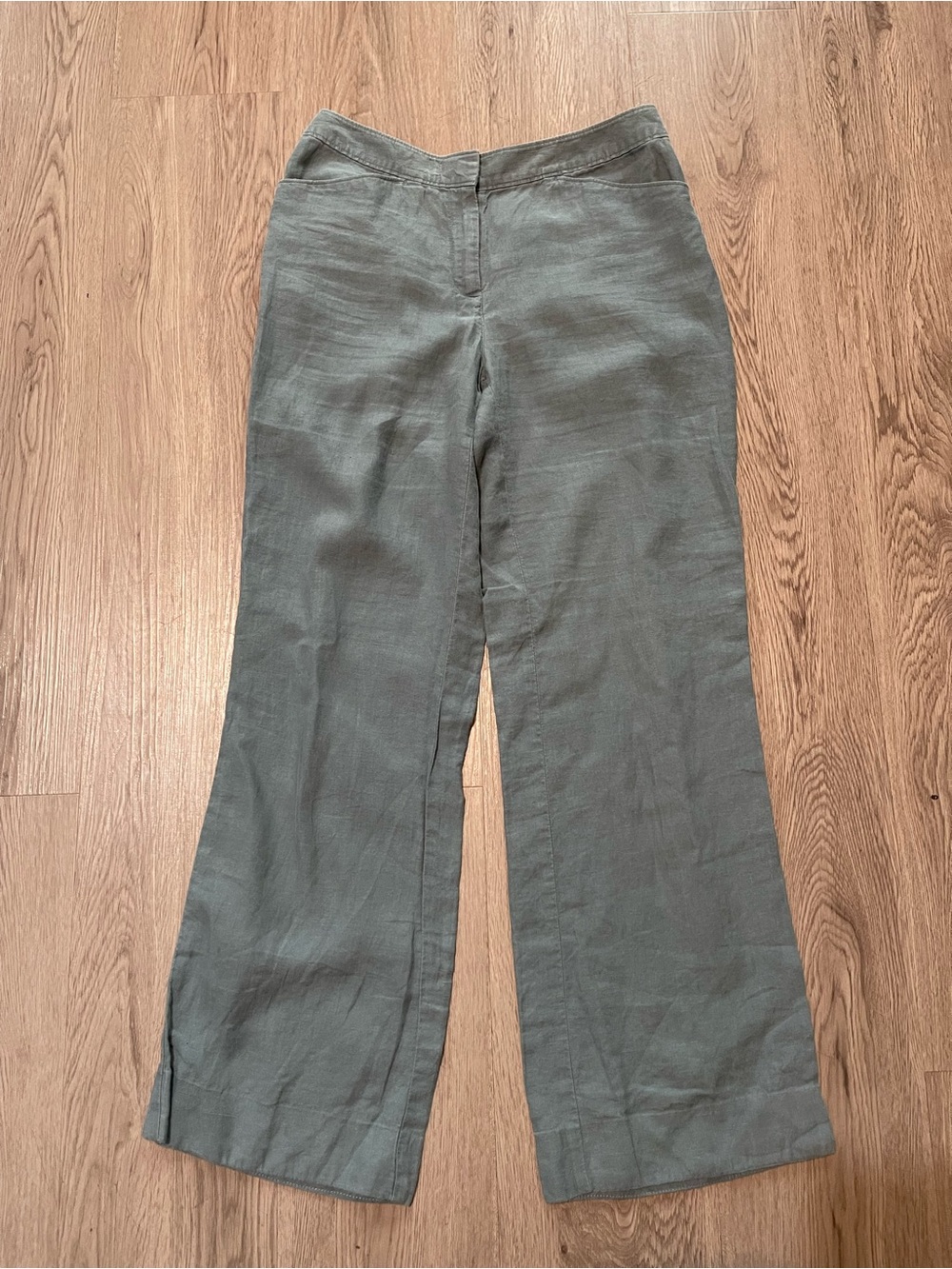 J. Jill Wide Leg blue  Linen Blend Pants
